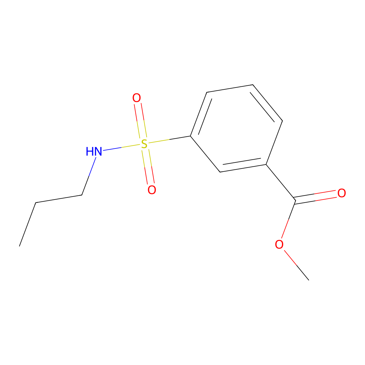 Methyl 3-(propylsulfamoyl)benzoate molecular structure, CAS 1094563-62-8