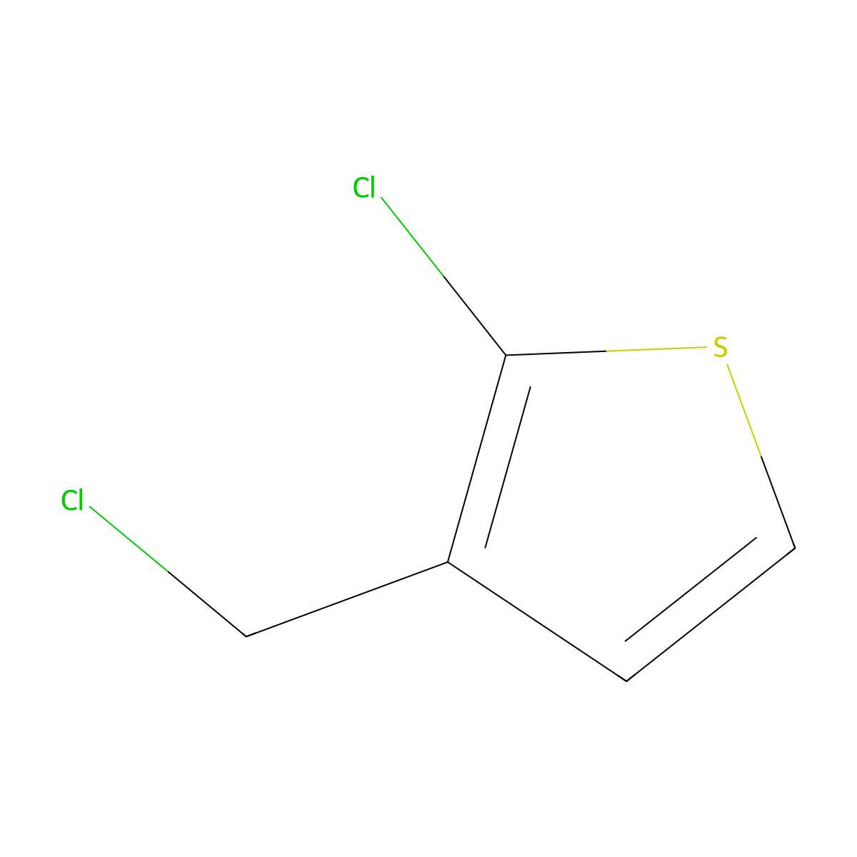 2-Chloro-3-(chloromethyl)thiophene molecular structure, CAS 109459-94-1