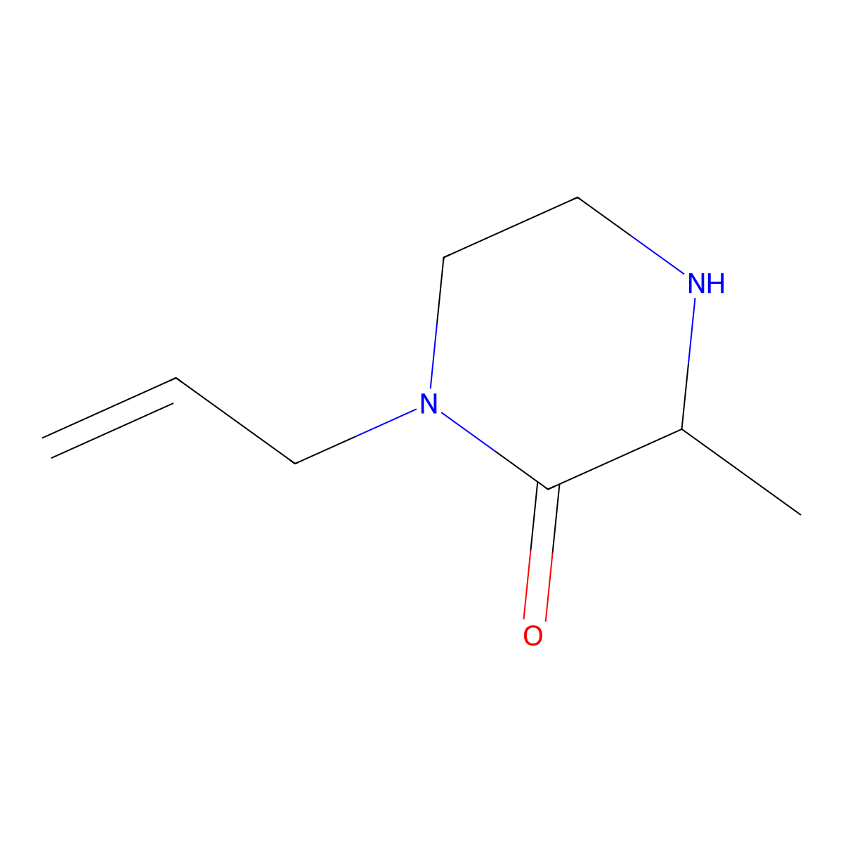 3-Methyl-1-(prop-2-en-1-yl)piperazin-2-one molecular structure, CAS 1094601-95-2