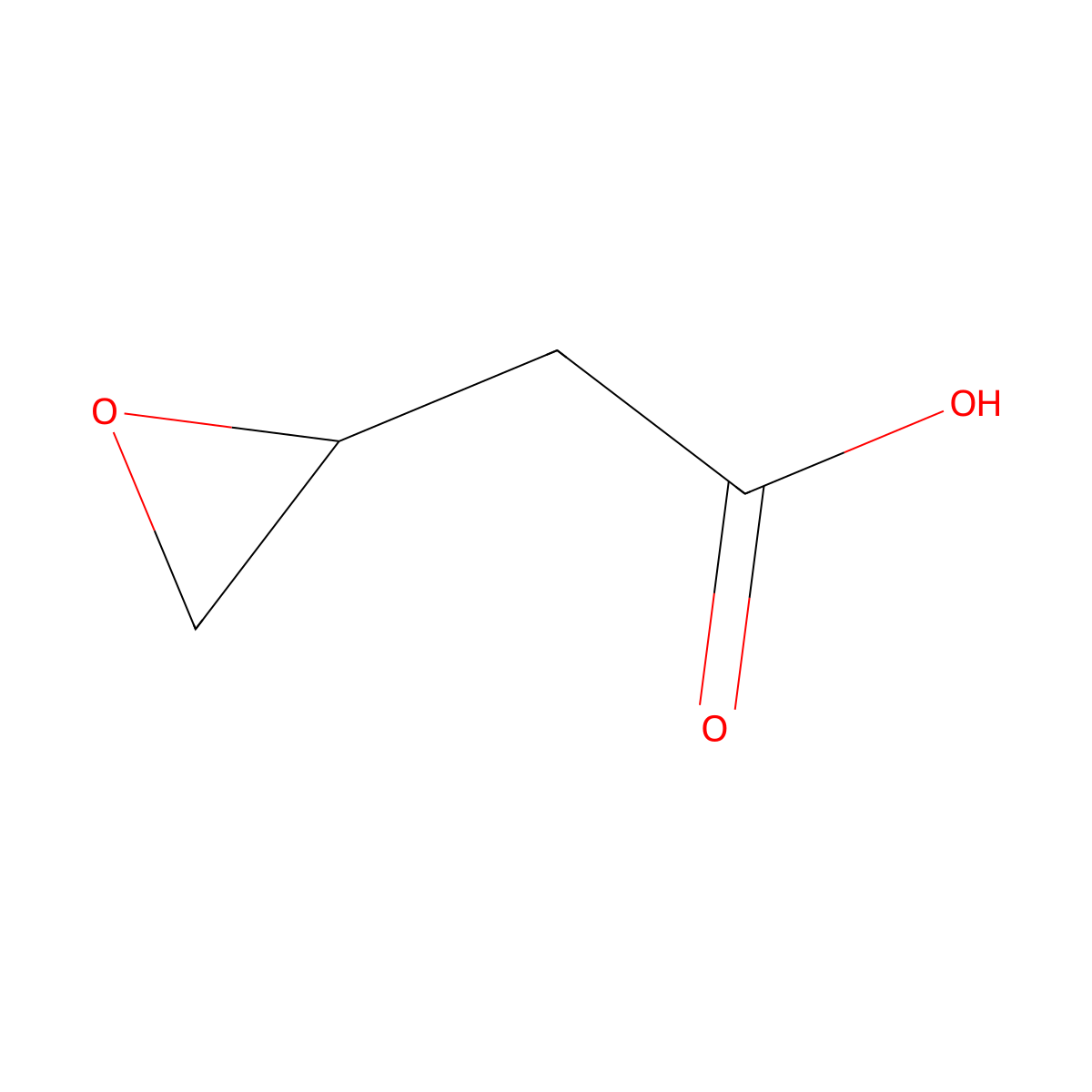 2-[(2S)-Oxiran-2-yl]acetic acid molecular structure, CAS 109462-43-3