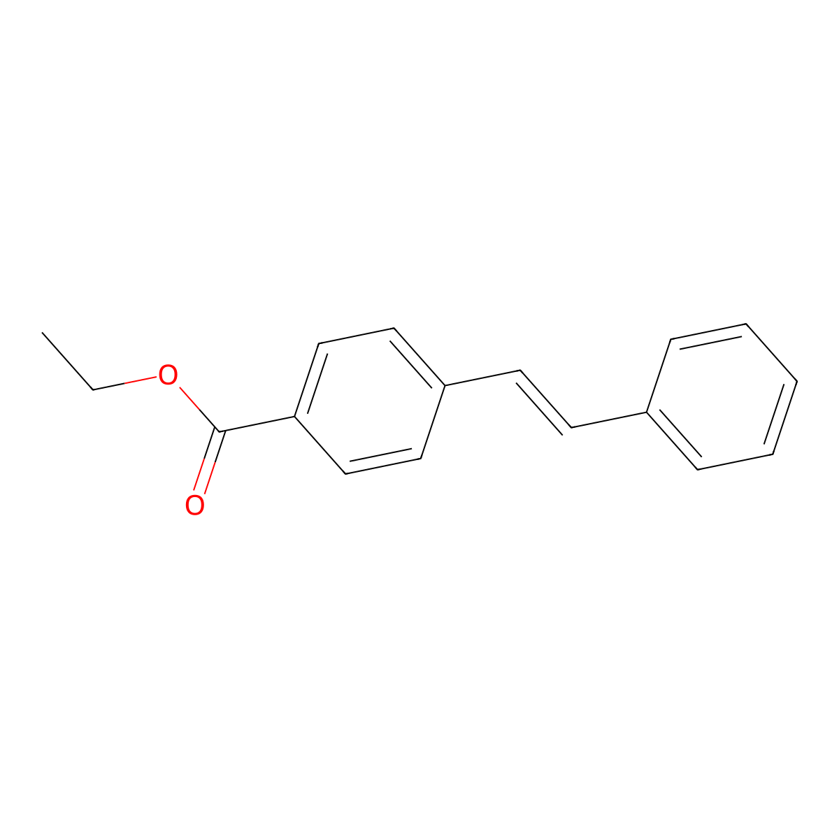 (E)-ethyl 4-styrylbenzoate molecular structure, CAS 109463-48-1