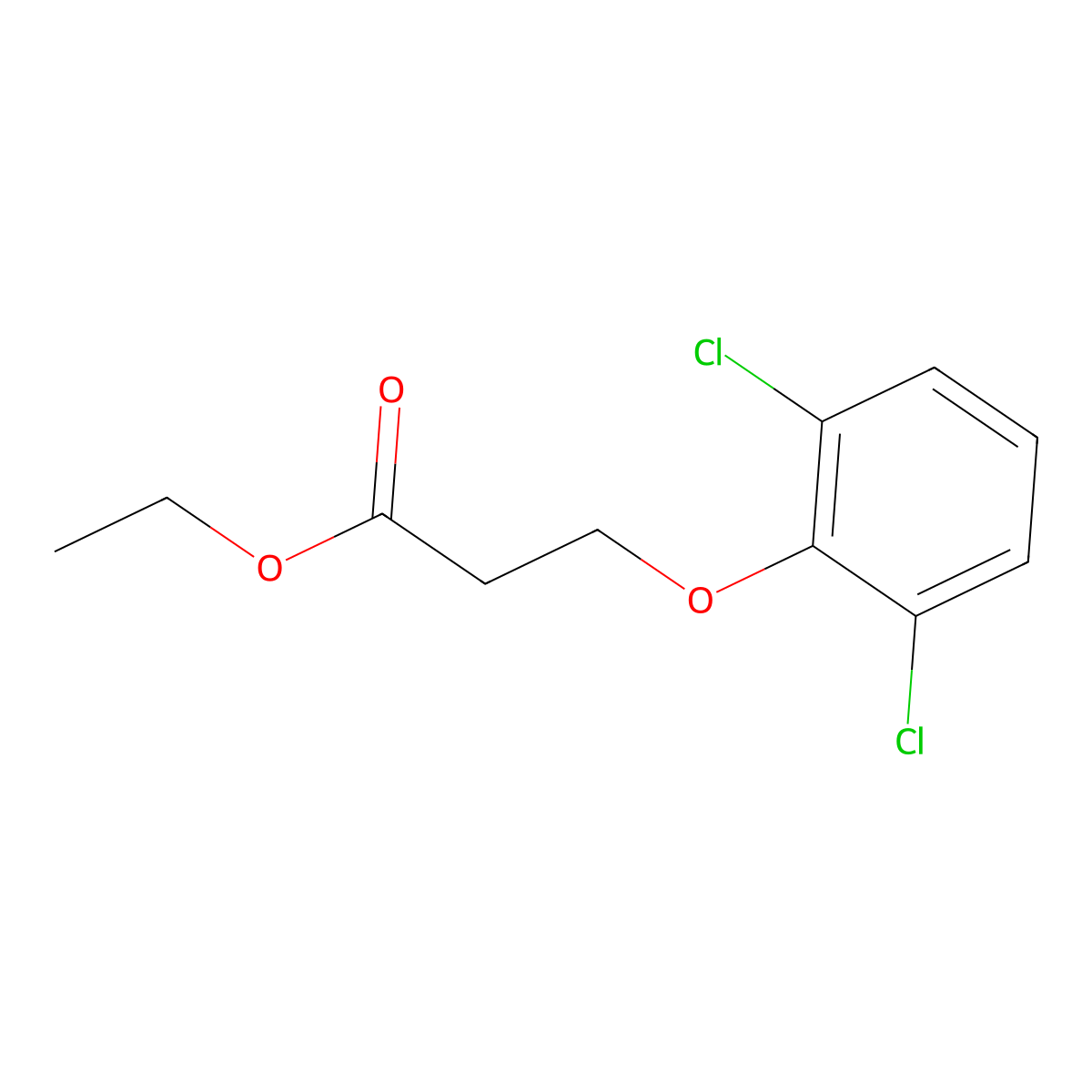 Ethyl 3-(2,6-dichloro-phenoxy)propanoate molecular structure, CAS 1094637-34-9