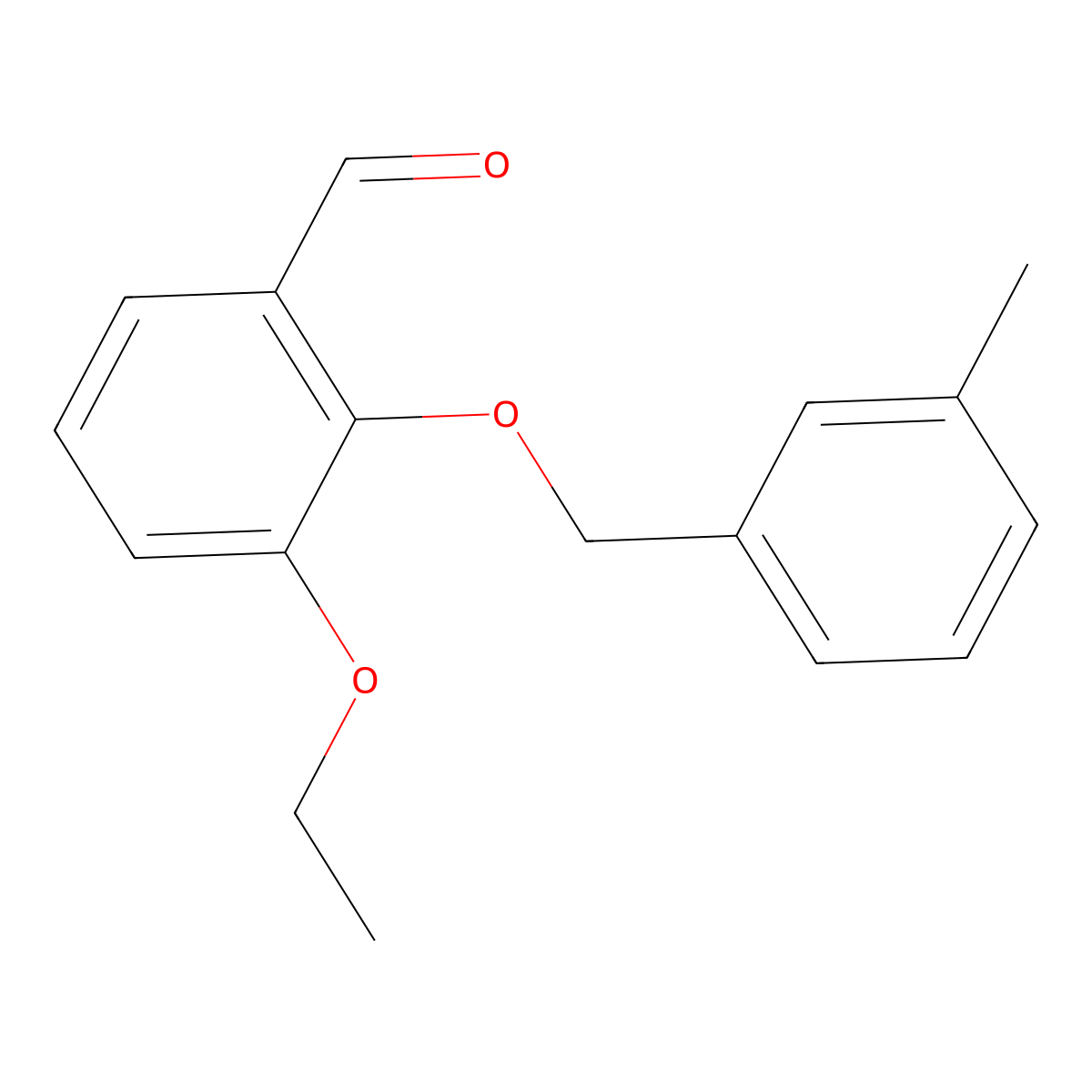 3-Ethoxy-2-((3-methylbenzyl)oxy)benzaldehyde molecular structure, CAS 1094643-30-7