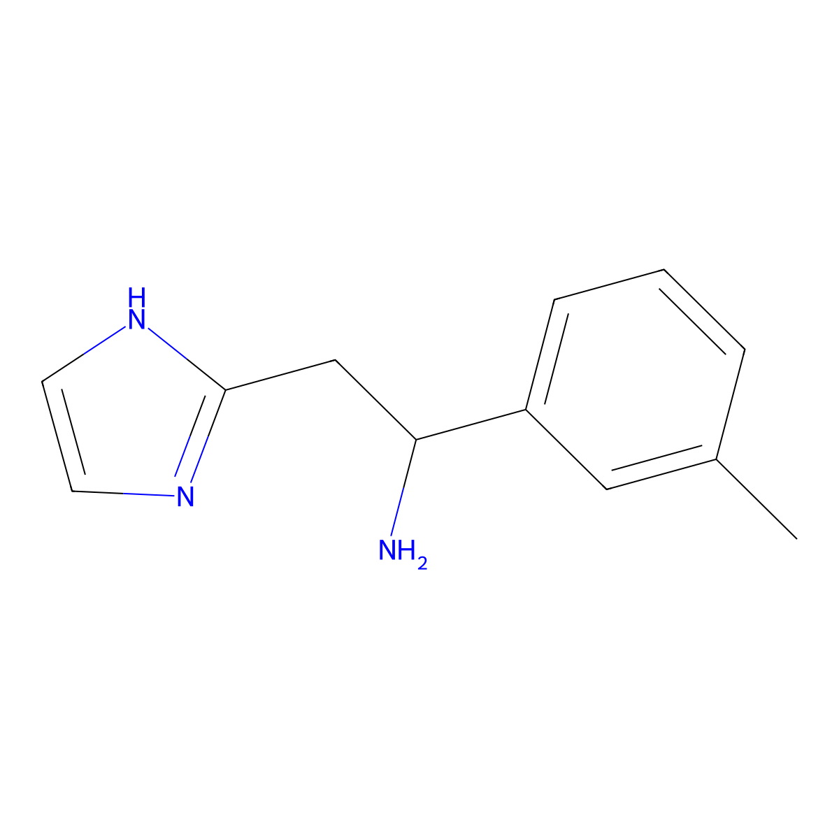 2-(1H-Imidazol-2-yl)-1-(3-methylphenyl)ethan-1-amine molecular structure, CAS 1094644-91-3