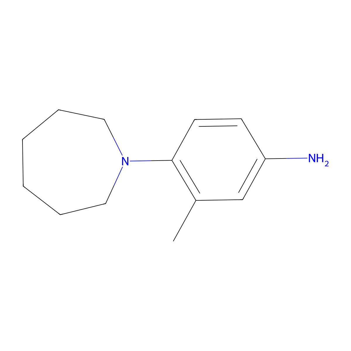 4-(Azepan-1-yl)-3-methylaniline molecular structure, CAS 1094646-23-7