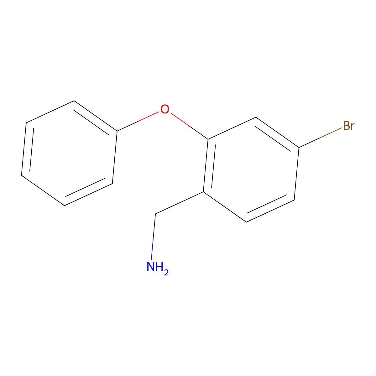 (4-Bromo-2-phenoxyphenyl)methanamine molecular structure, CAS 1094647-91-2