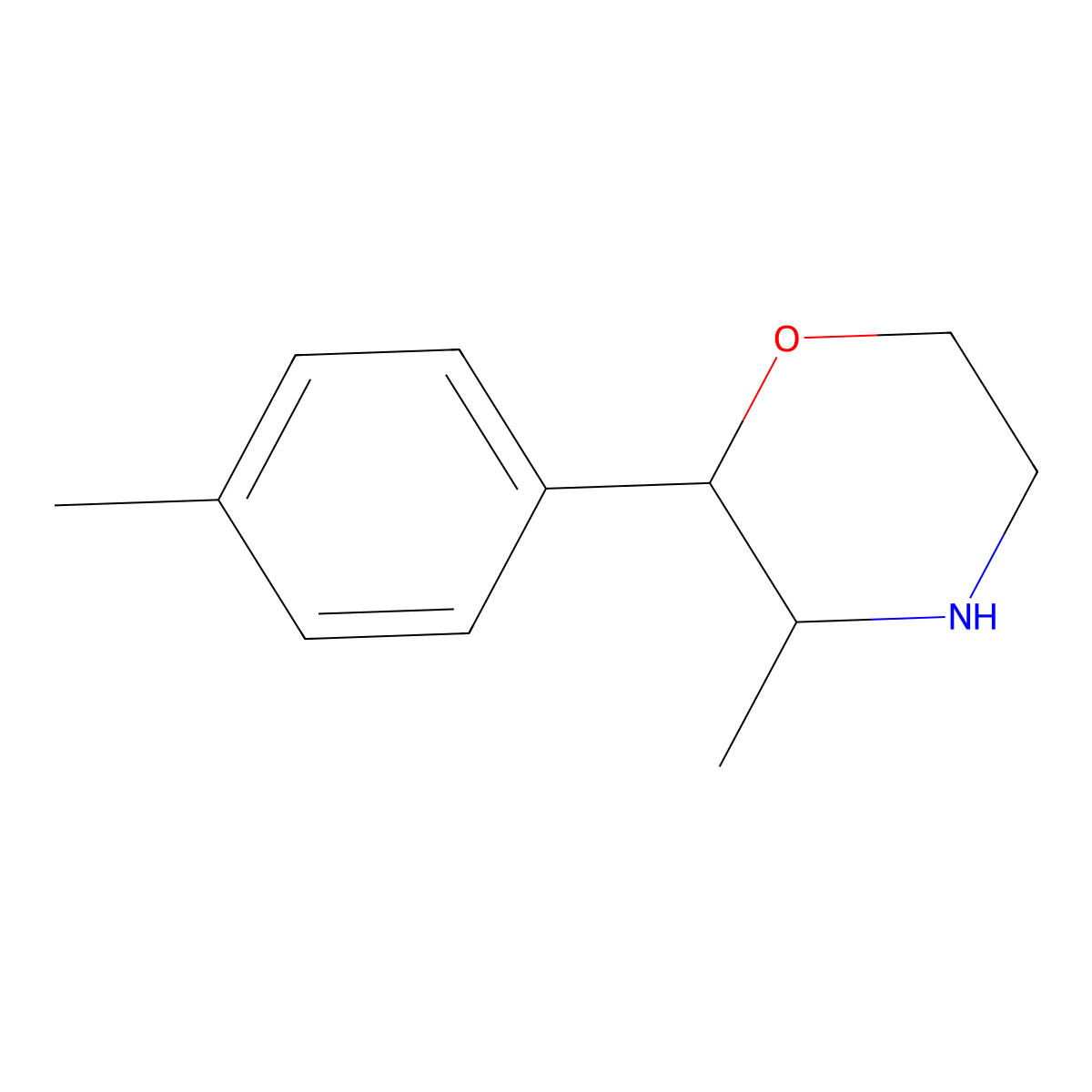 4-Methylphenmetrazine molecular structure, CAS 1094649-71-4