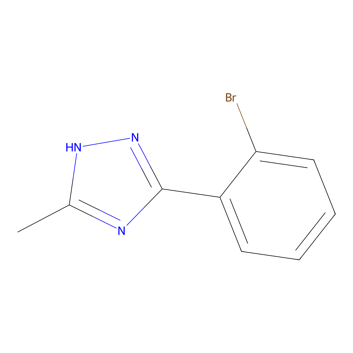 3-(2-bromophenyl)-5-methyl-4H-1,2,4-triazole molecular structure, CAS 1094653-15-2