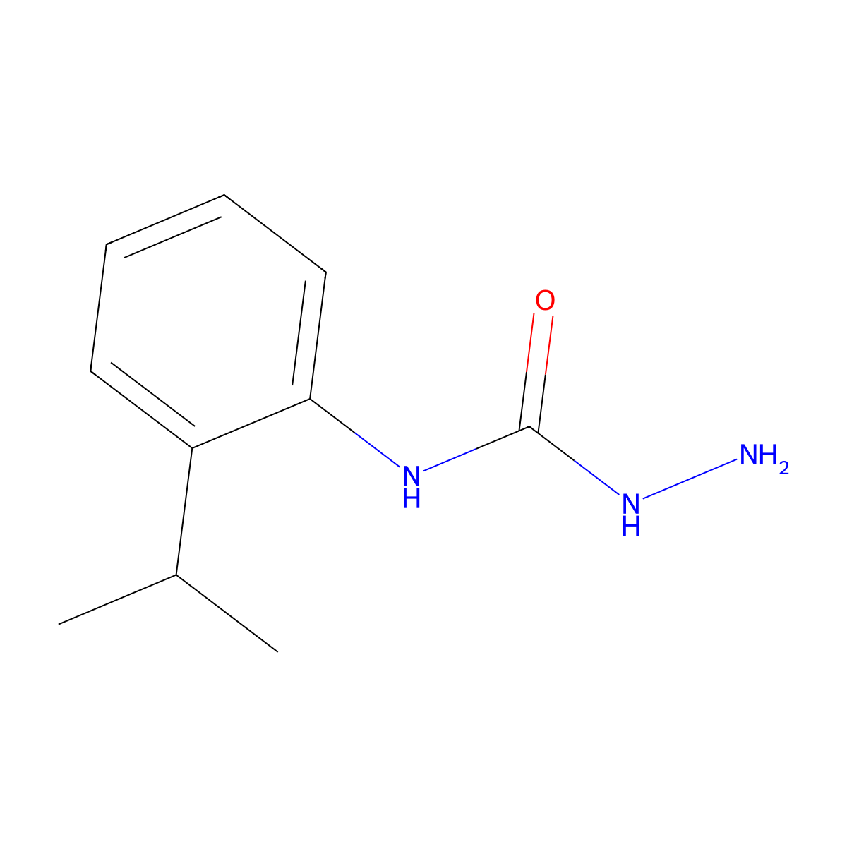 3-Amino-1-[2-(propan-2-yl)phenyl]urea molecular structure, CAS 1094655-16-9