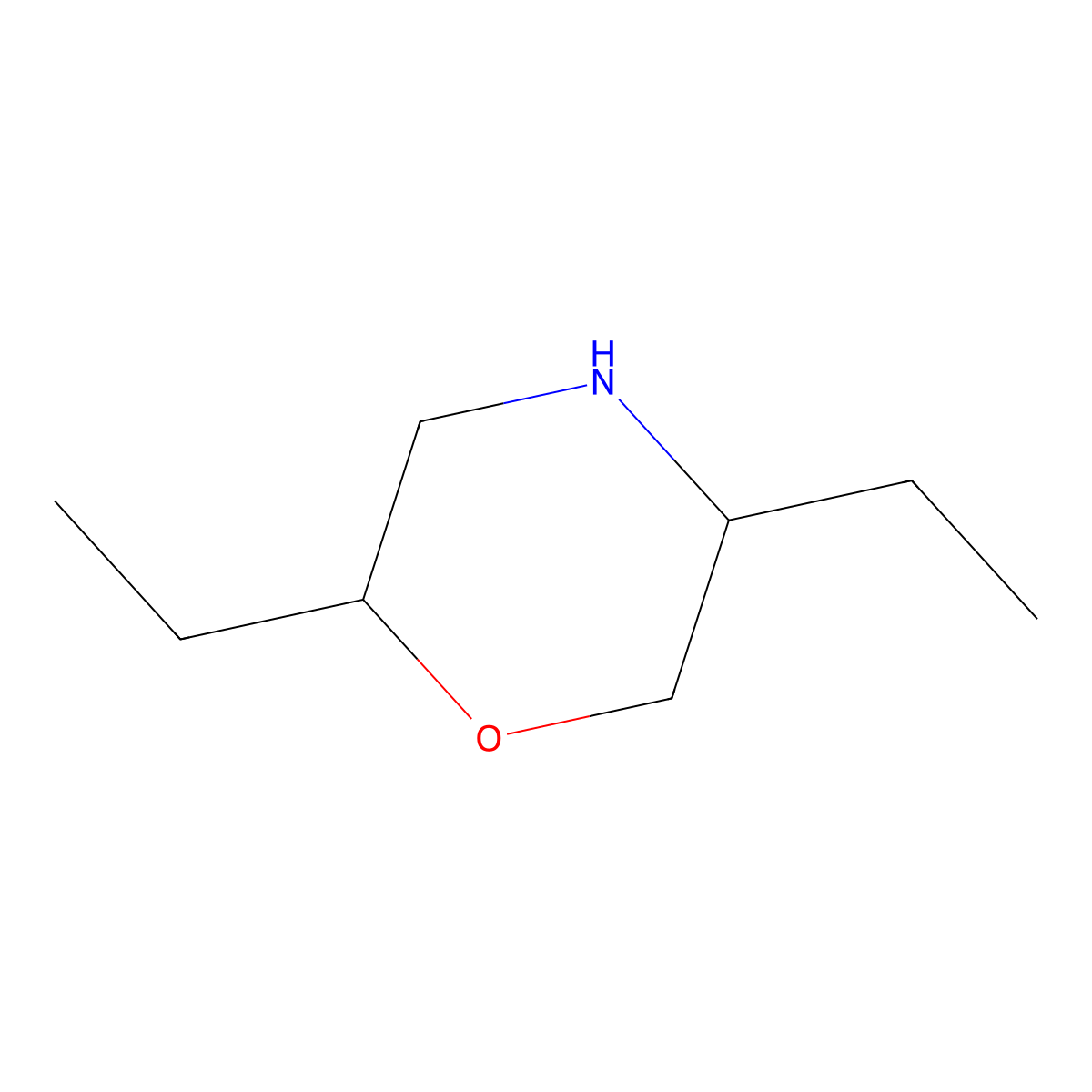 2,5-Diethylmorpholine molecular structure, CAS 1094657-75-6