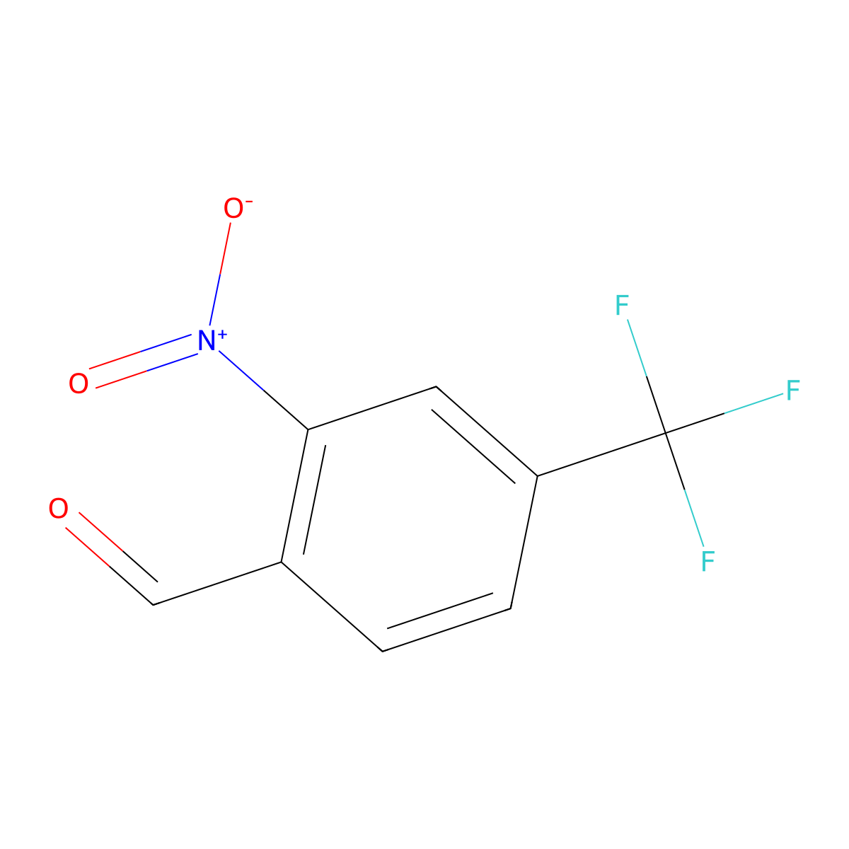 2-Nitro-4-(trifluoromethyl)benzaldehyde molecular structure, CAS 109466-87-7
