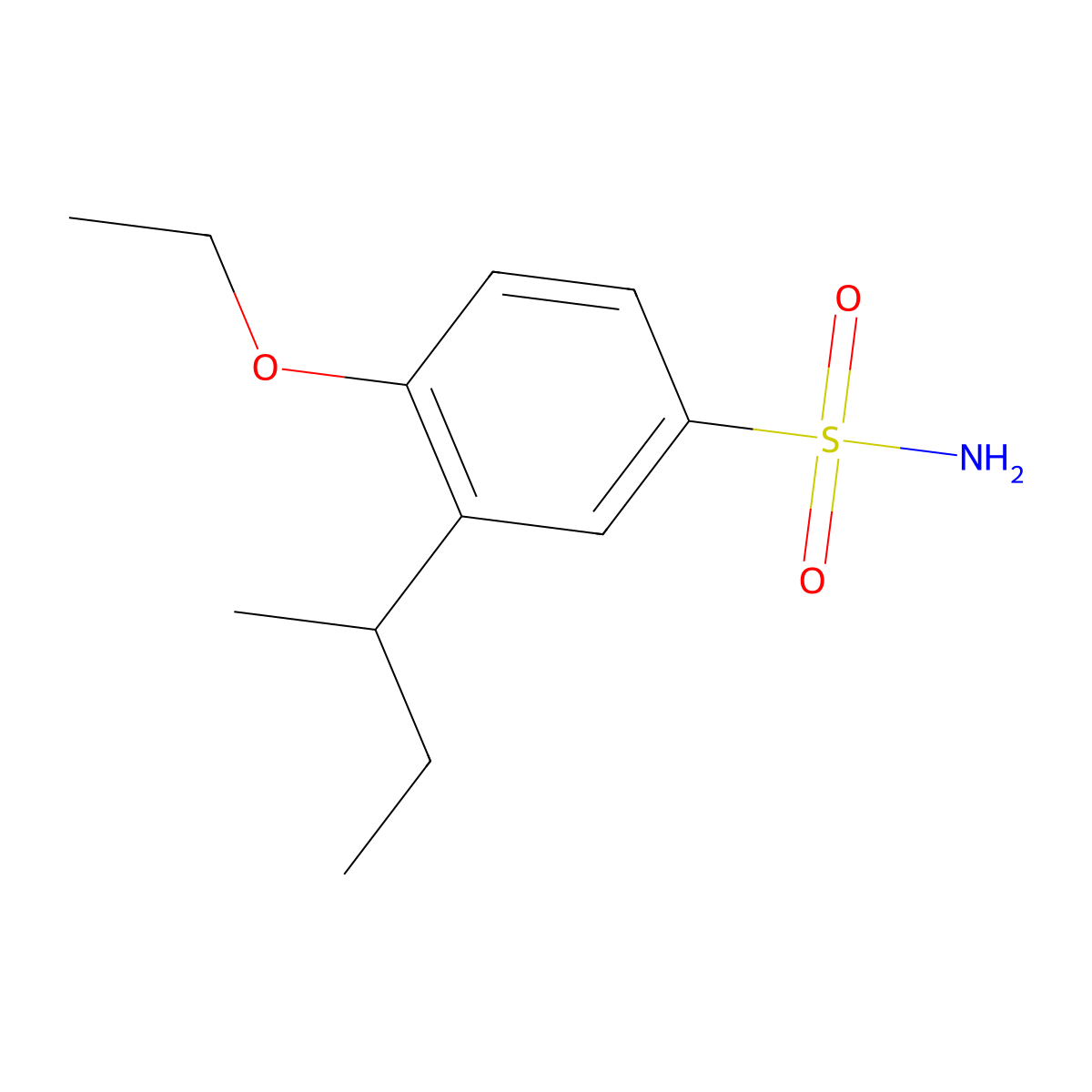 3-Sec-butyl-4-ethoxybenzenesulfonamide molecular structure, CAS 1094662-82-4