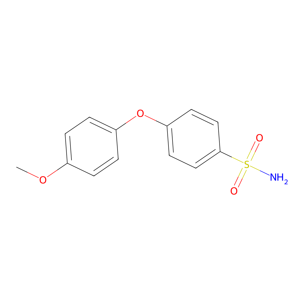 4-(4-Methoxyphenoxy)benzene-1-sulfonamide molecular structure, CAS 1094663-05-4