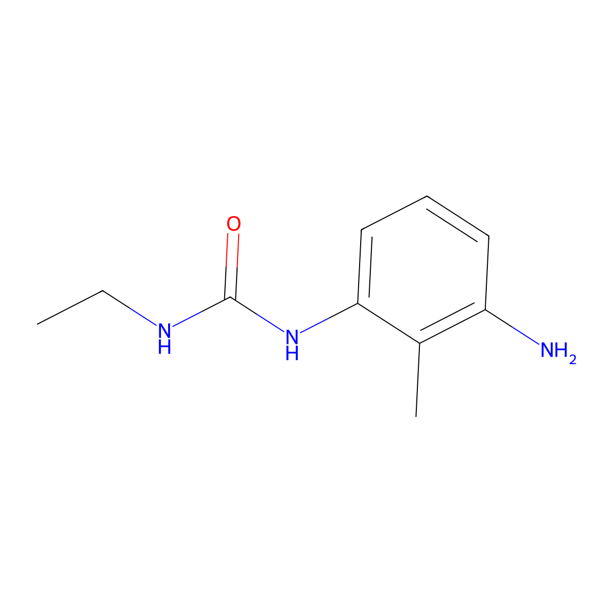 1-(3-Amino-2-methylphenyl)-3-ethylurea molecular structure, CAS 1094663-60-1