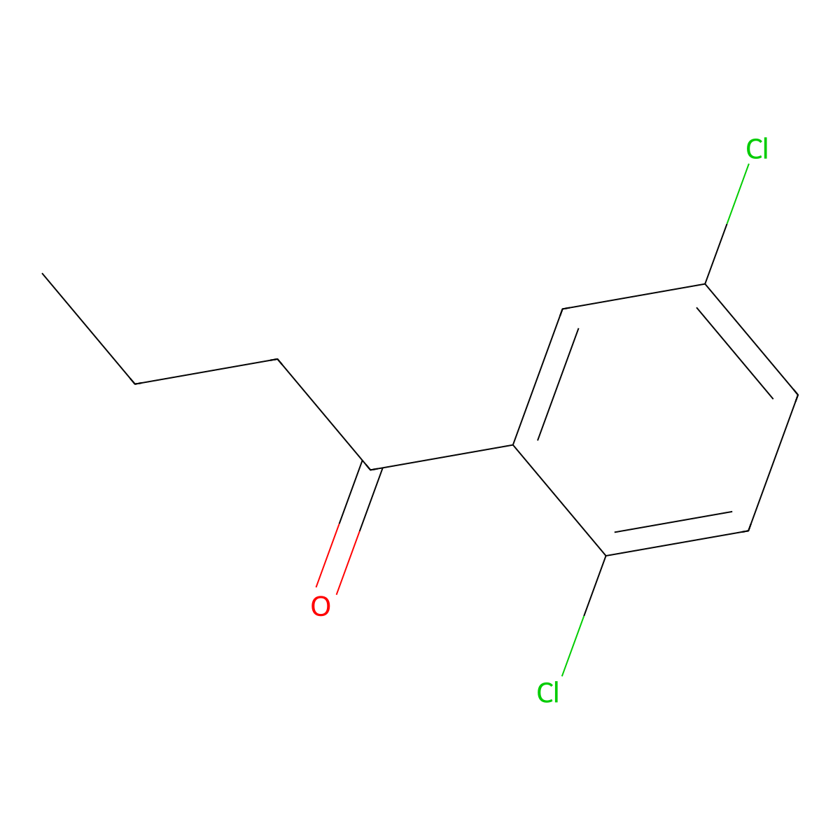 1-(2,5-Dichlorophenyl)butan-1-one molecular structure, CAS 1094664-18-2