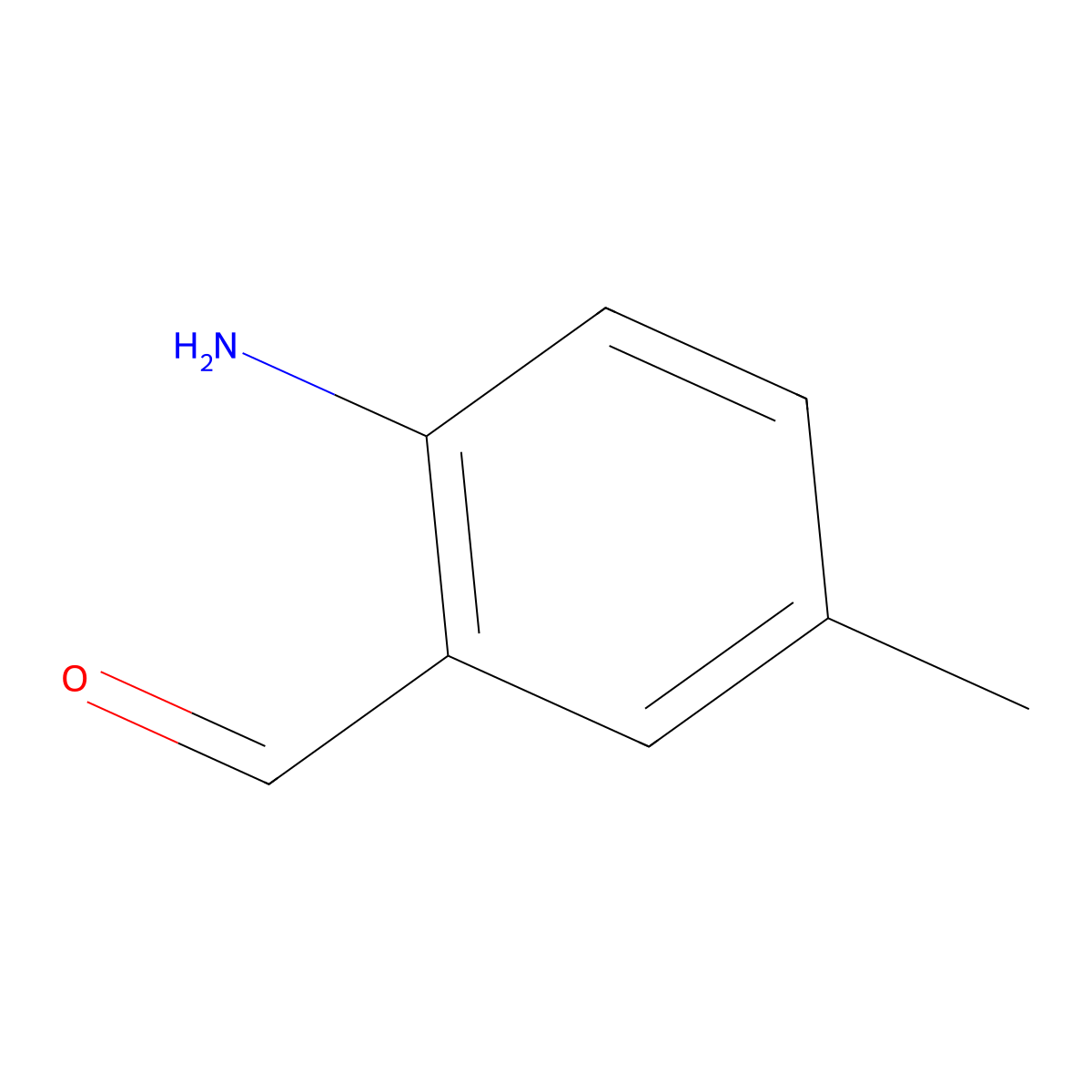 2-Amino-5-methylbenzaldehyde molecular structure, CAS 109467-00-7