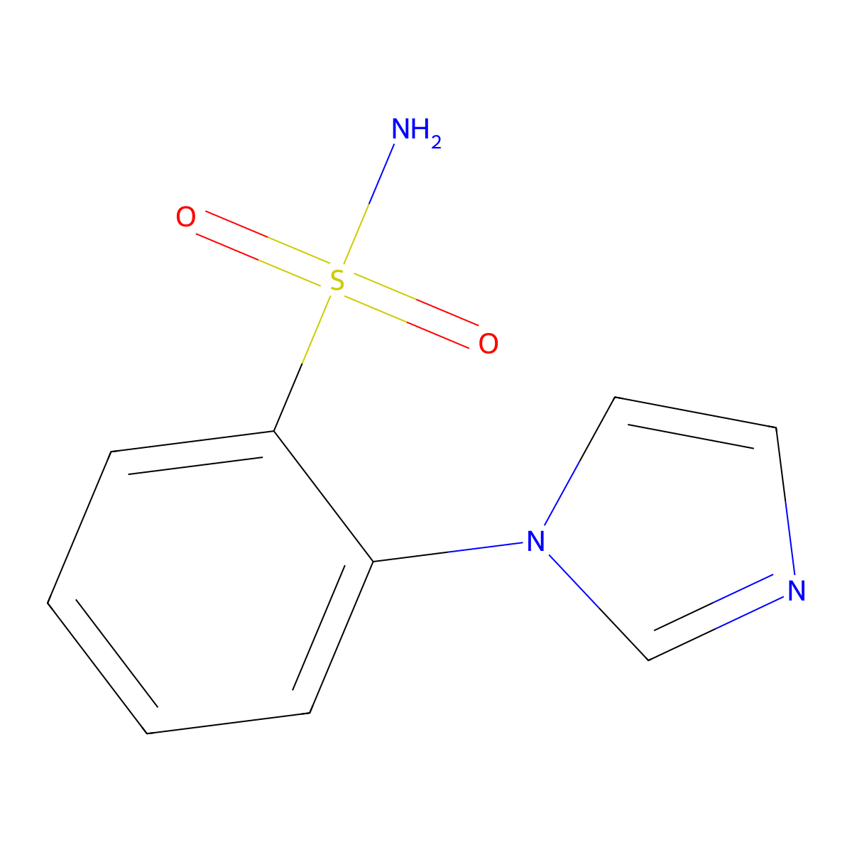 2-(1H-imidazol-1-yl)benzene-1-sulfonamide molecular structure, CAS 1094671-87-0