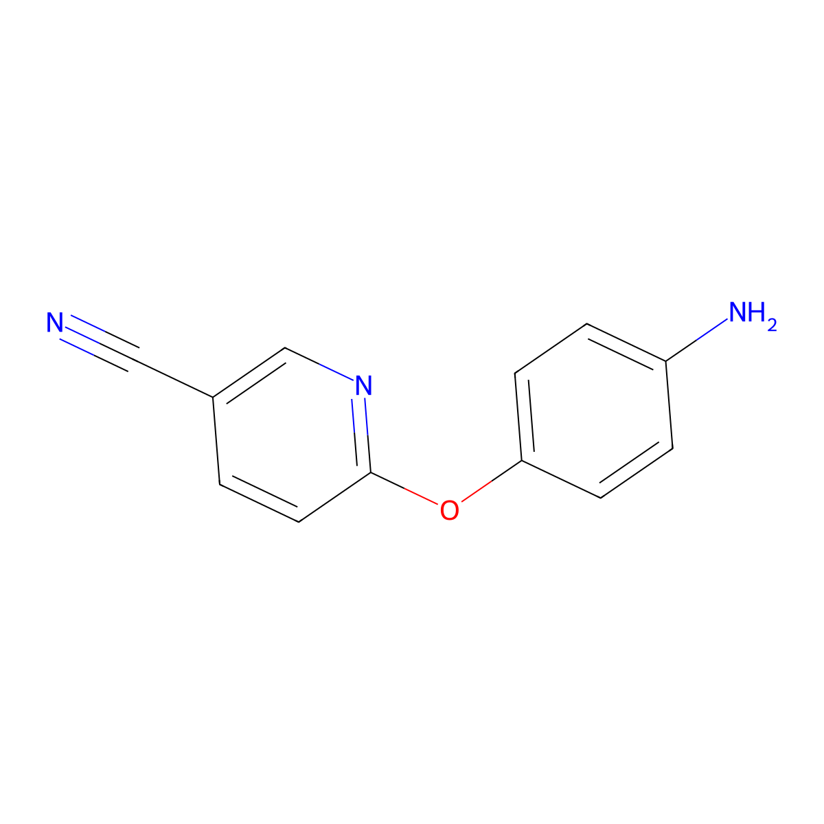 6-(4-Aminophenoxy)pyridine-3-carbonitrile molecular structure, CAS 1094672-05-5