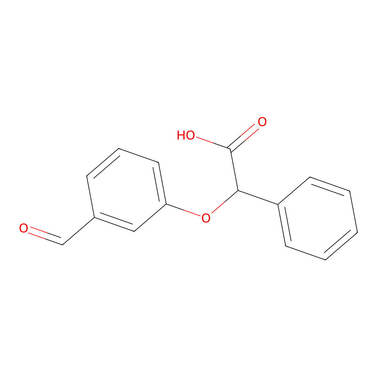2-(3-Formylphenoxy)-2-phenylacetic acid molecular structure, CAS 1094672-99-7