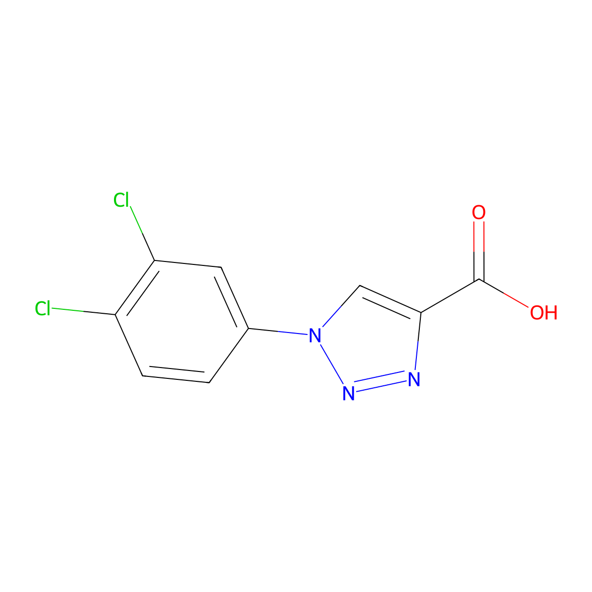 1-(3,4-Dichlorophenyl)-1H-1,2,3-triazole-4-carboxylic acid molecular structure, CAS 1094673-43-4