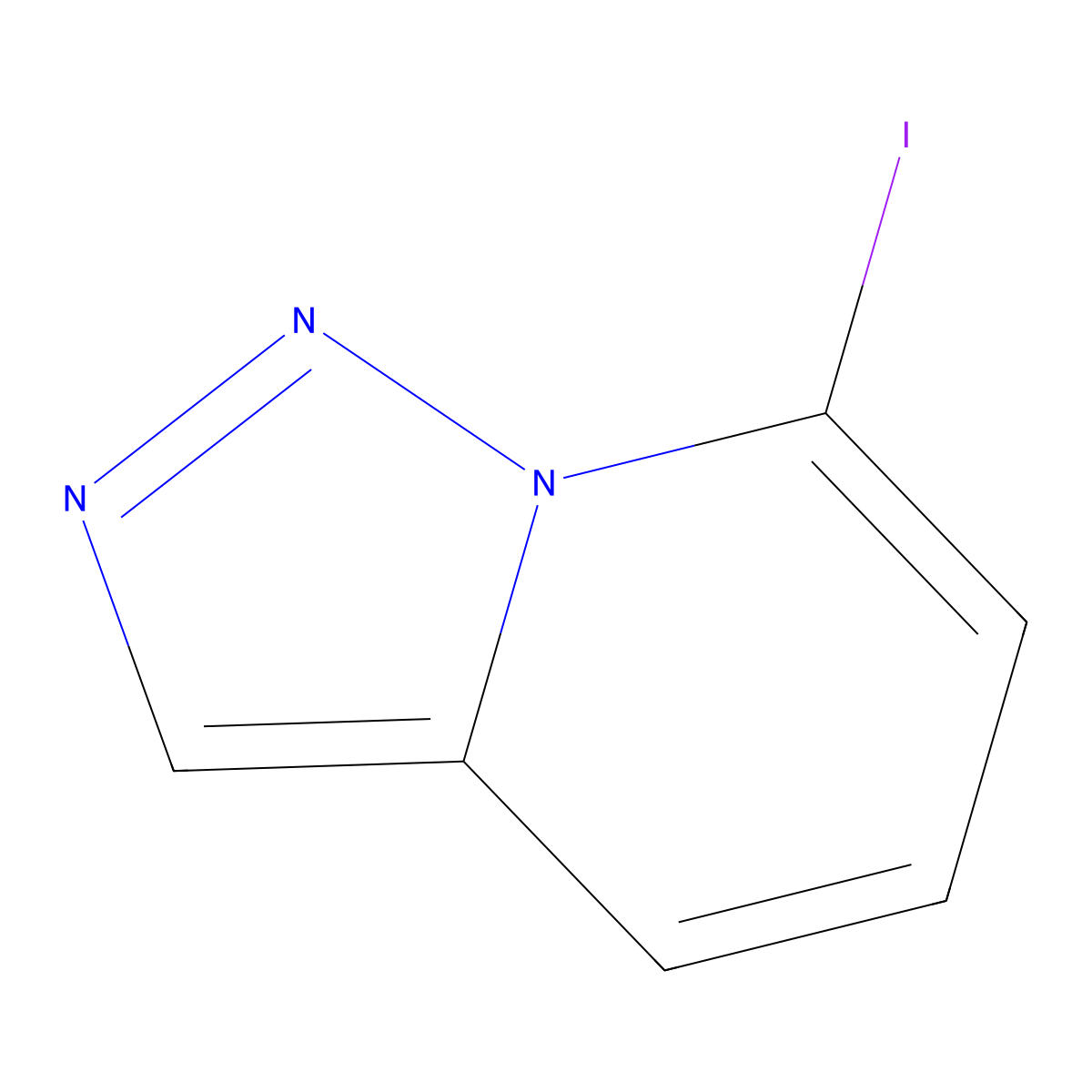 7-Iodo-(1,2,3)triazolo(1,5-a)pyridine molecular structure, CAS 1094674-57-3