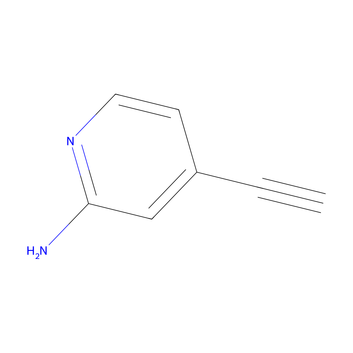 4-Ethynylpyridin-2-amine molecular structure, CAS 1094679-27-2