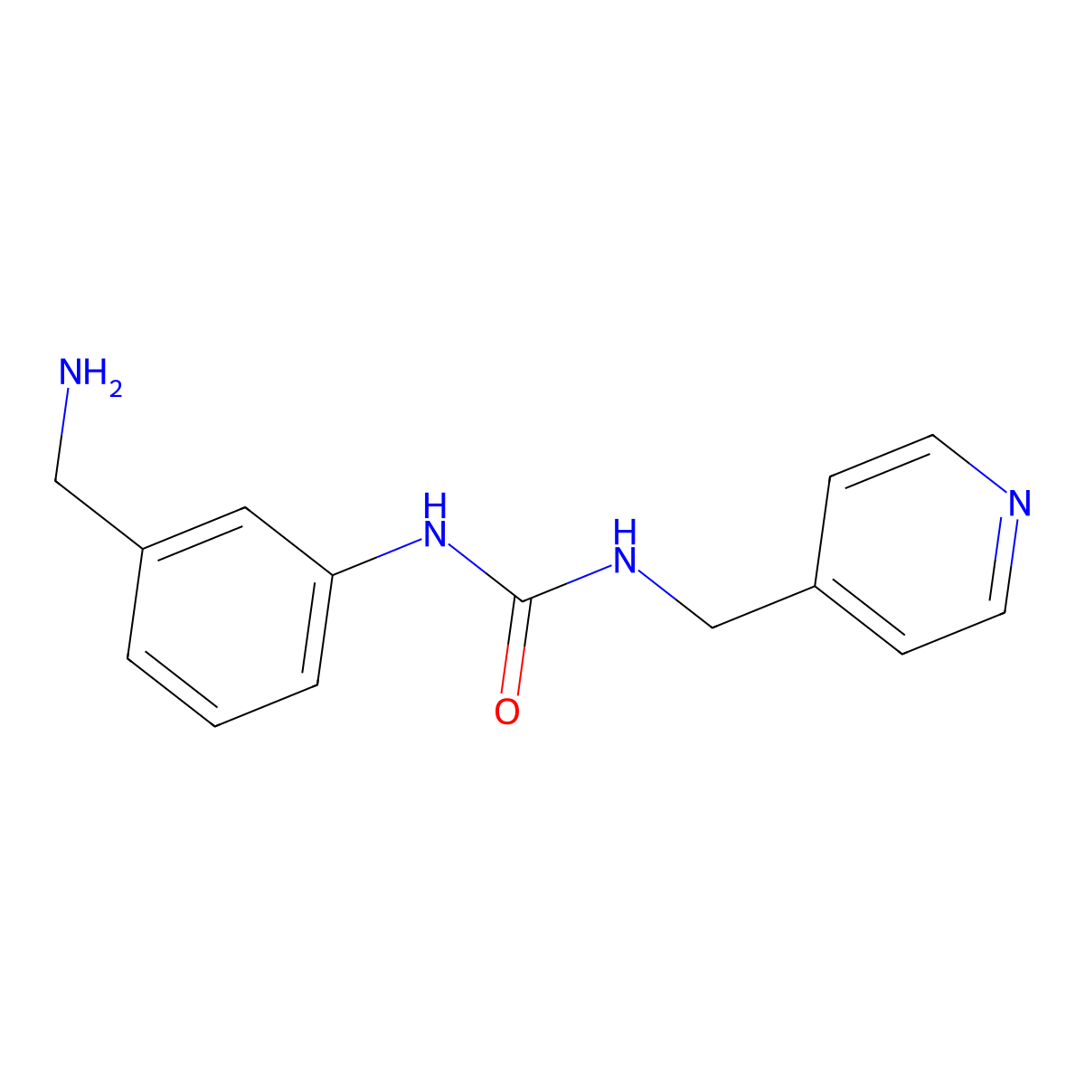 3-[3-(Aminomethyl)phenyl]-1-(pyridin-4-ylmethyl)urea molecular structure, CAS 1094683-17-6