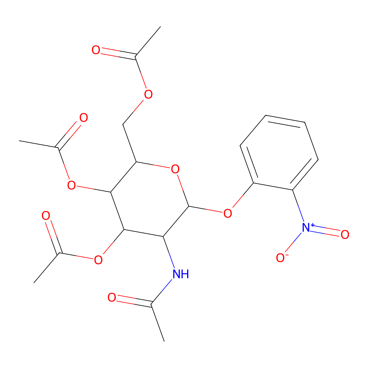 [5-Acetamido-3,4-diacetyloxy-6-(2-nitrophenoxy)oxan-2-yl]methyl acetate molecular structure, CAS 1094684-49-7