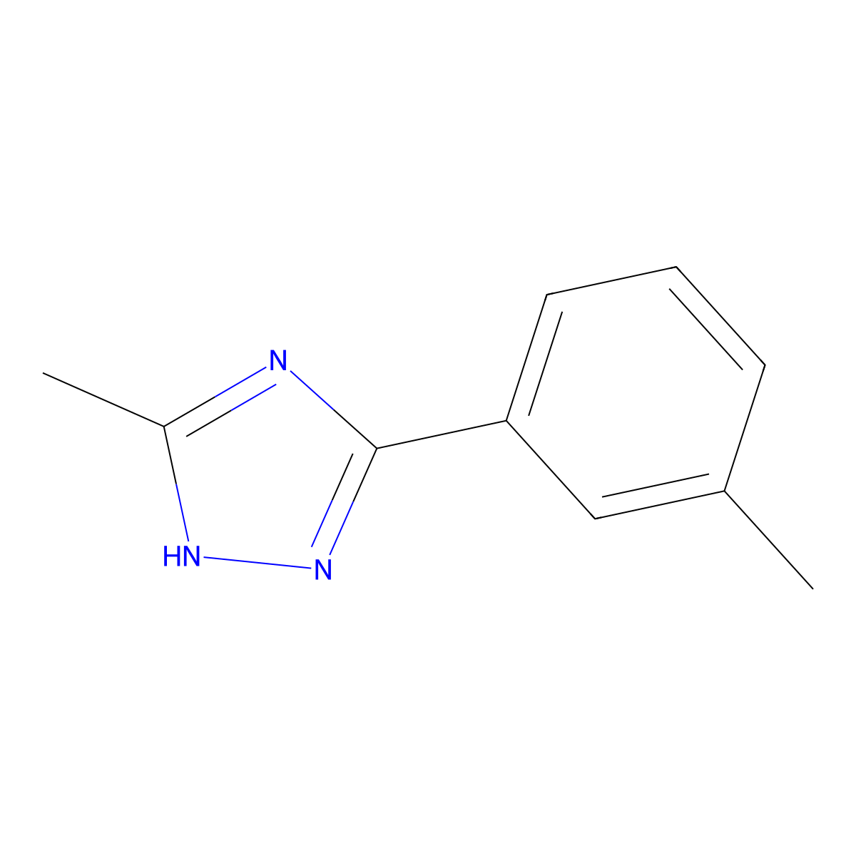 3-methyl-5-(3-methylphenyl)-1H-1,2,4-triazole molecular structure, CAS 1094688-08-0