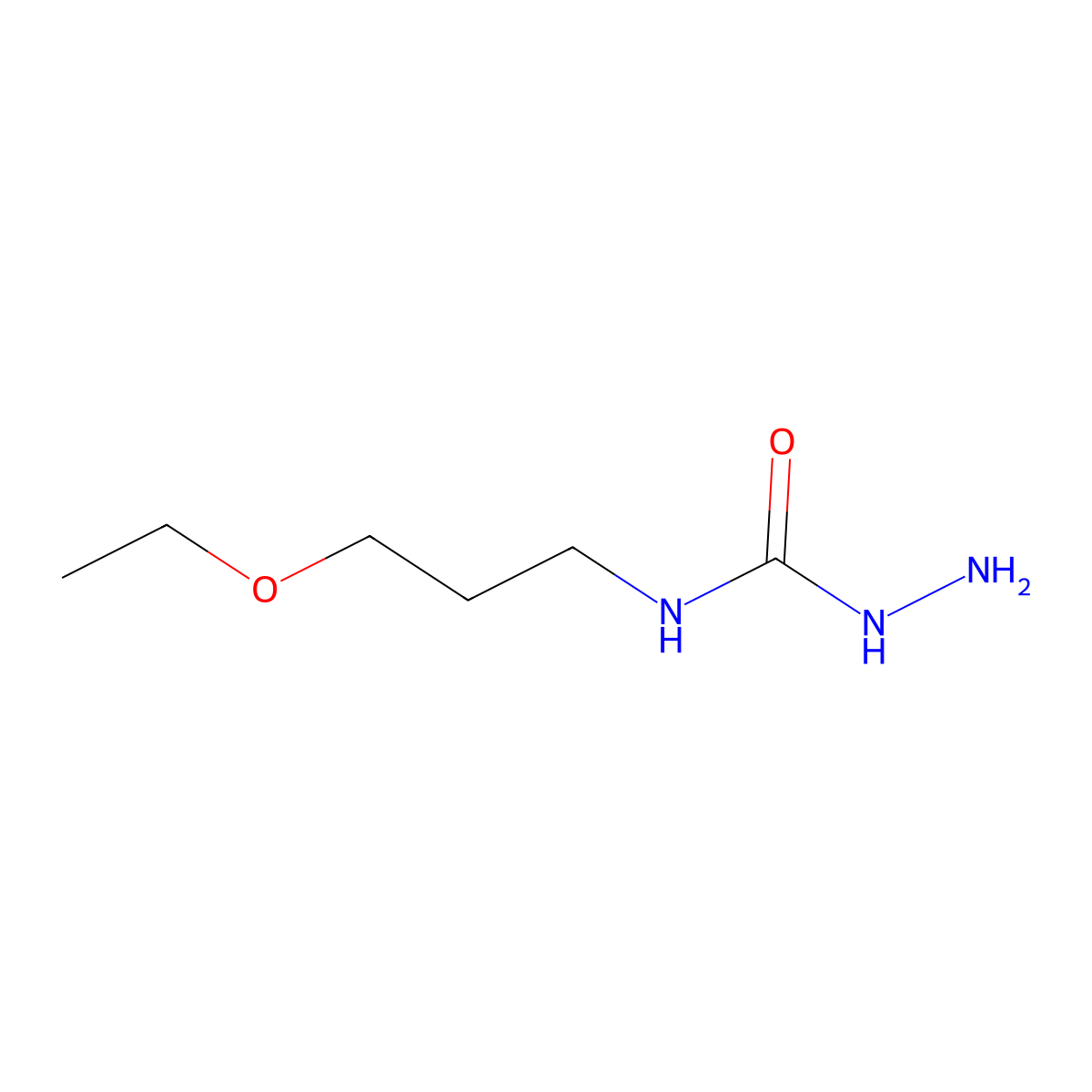 3-Amino-1-(3-ethoxypropyl)urea molecular structure, CAS 1094690-58-0