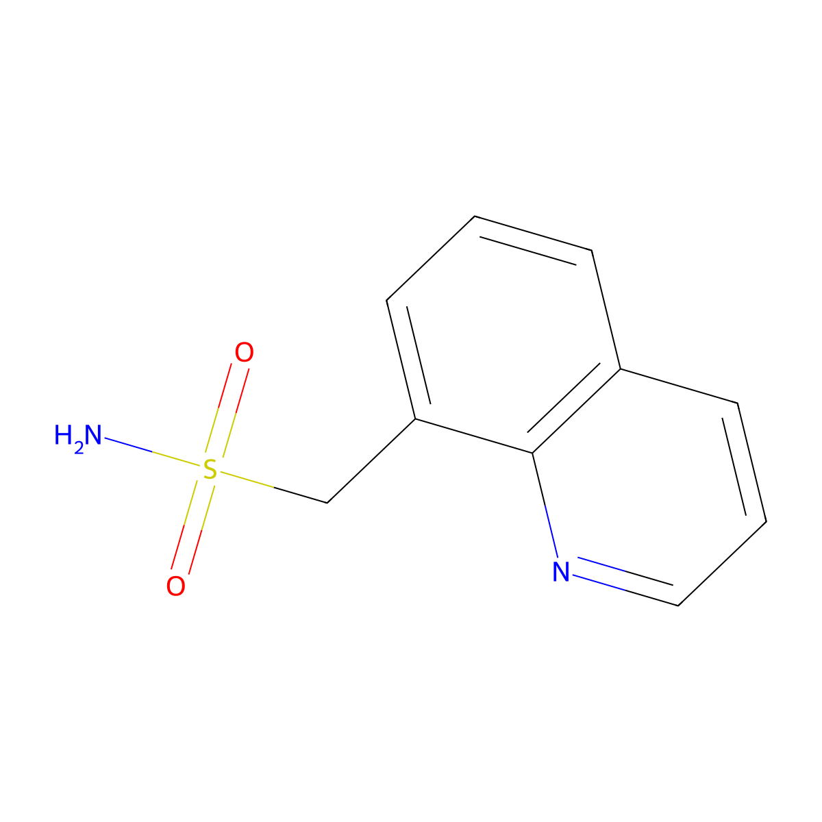 Quinolin-8-ylmethanesulfonamide molecular structure, CAS 1094691-01-6