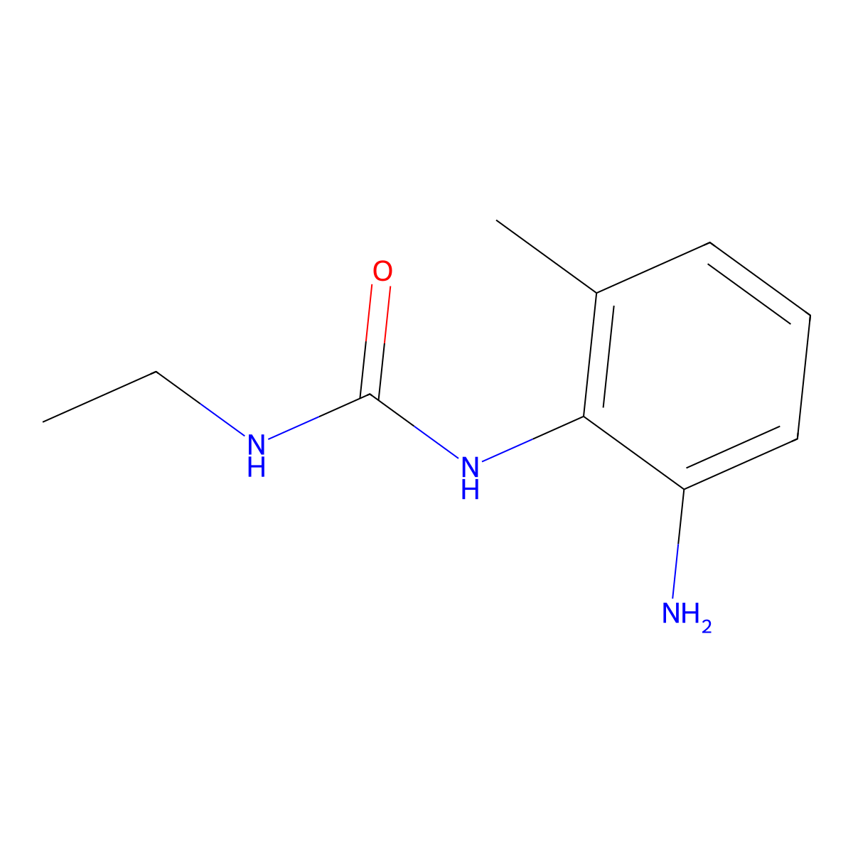 1-(2-Amino-6-methylphenyl)-3-ethylurea molecular structure, CAS 1094697-45-6