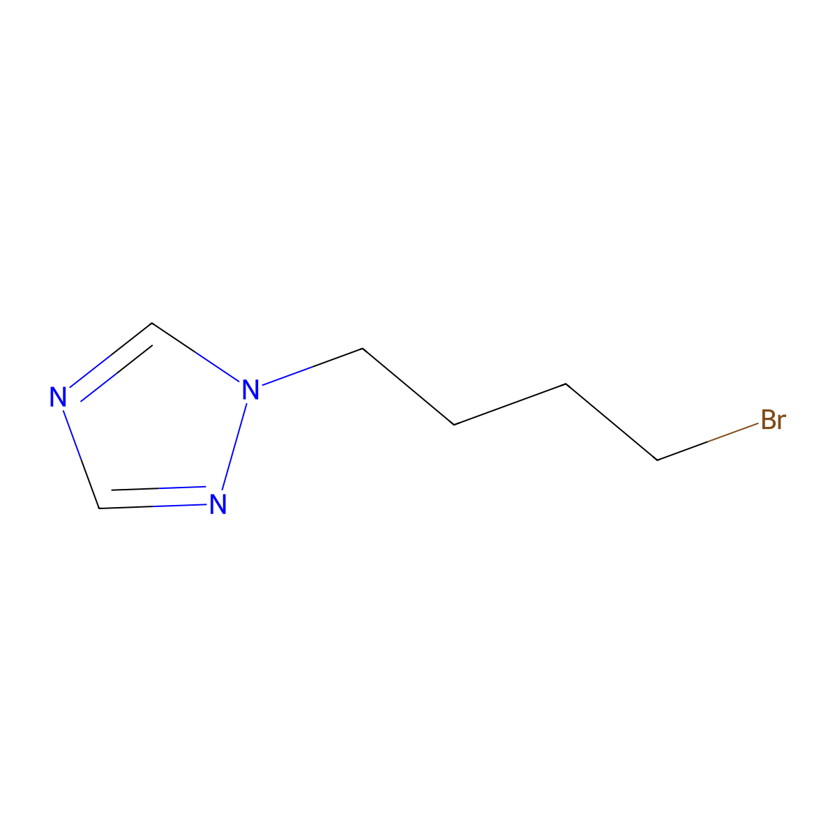 1-(4-Bromobutyl)-1,2,4-triazole molecular structure, CAS 1094698-00-6
