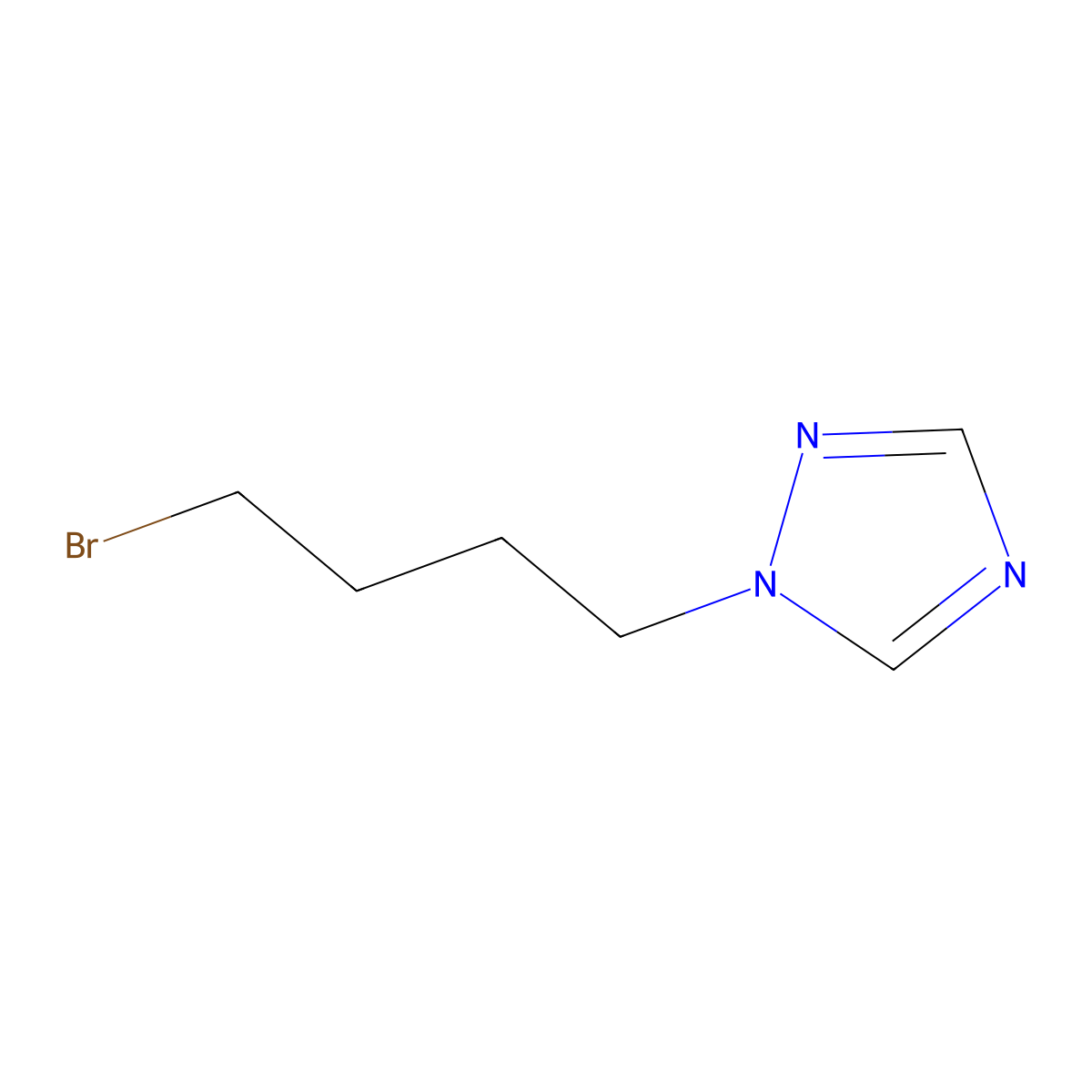 1-(4-Bromobutyl)-1,2,4-triazole molecular structure, CAS 1094698-00-6