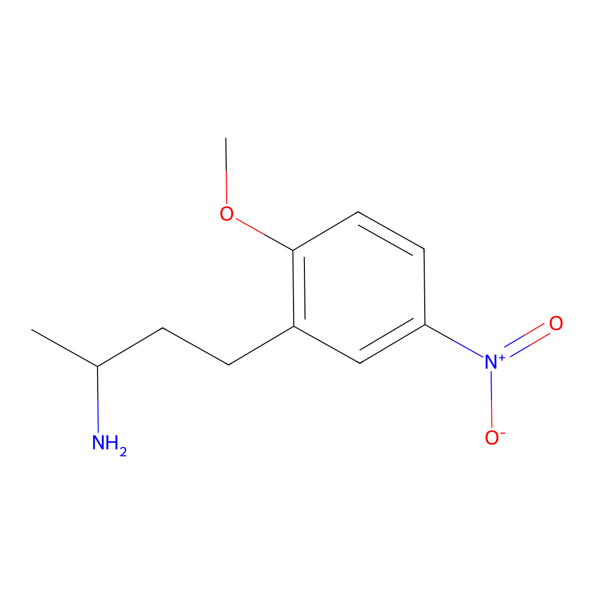 4-(2-Methoxy-5-nitrophenyl)butan-2-amine molecular structure, CAS 1094699-96-3