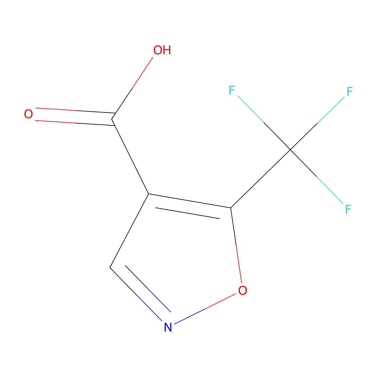 5-(Trifluoromethyl)isoxazole-4-carboxylic acid molecular structure, CAS 1094702-34-7