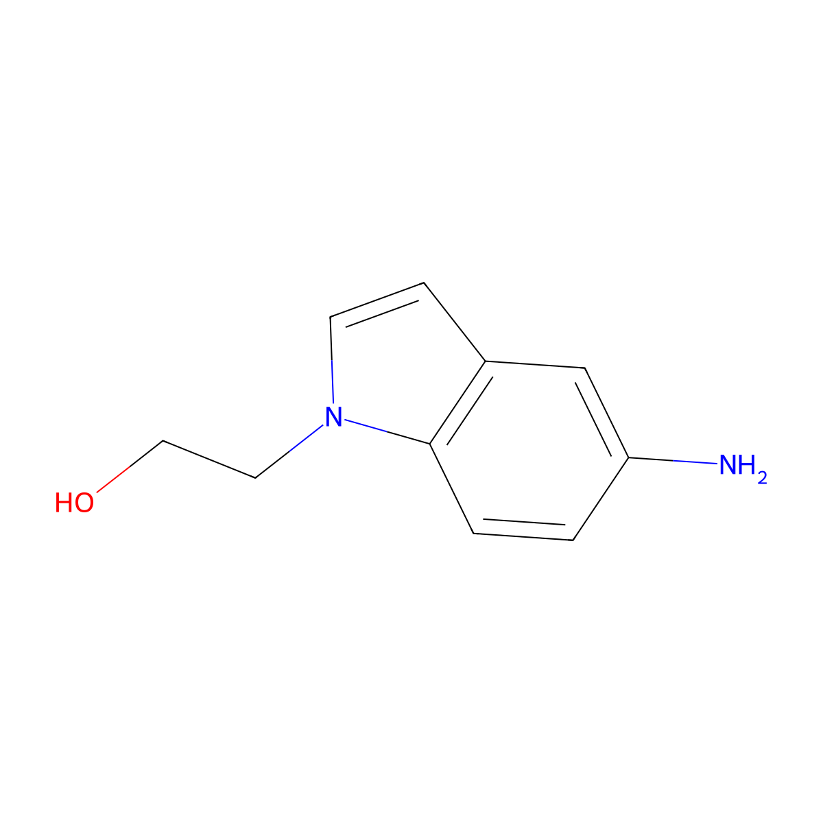 2-(5-amino-1H-indol-1-yl)ethan-1-ol molecular structure, CAS 1094710-33-4