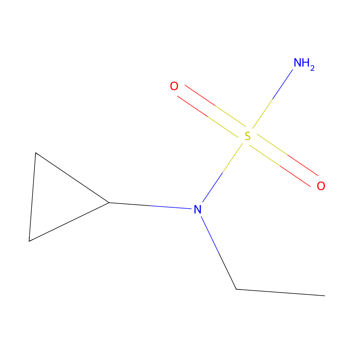 N-cyclopropyl-N-ethylaminosulfonamide molecular structure, CAS 1094711-35-9