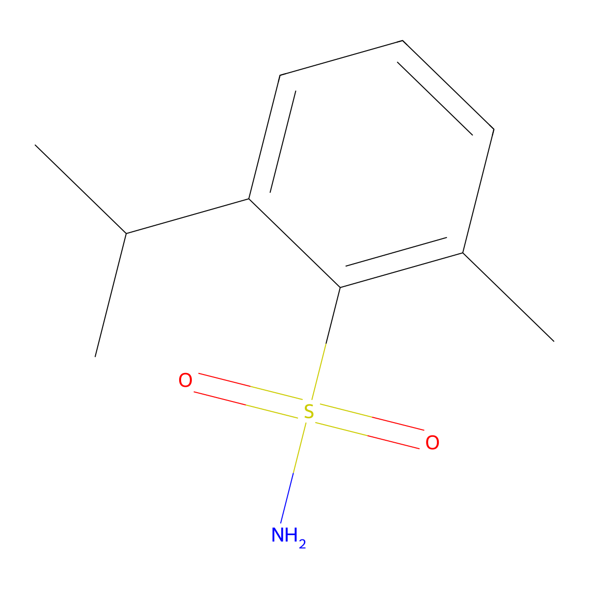2-Methyl-6-(propan-2-YL)benzene-1-sulfonamide molecular structure, CAS 1094713-96-8