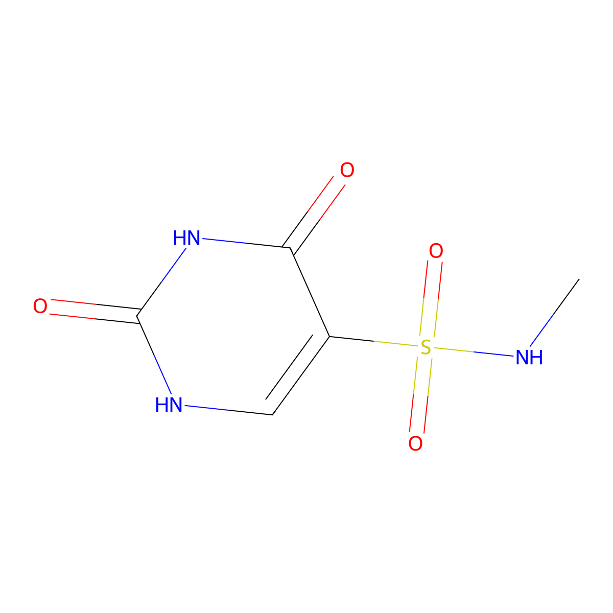 N-methyl-2,4-dioxo-1,2,3,4-tetrahydropyrimidine-5-sulfonamide molecular structure, CAS 1094715-34-0