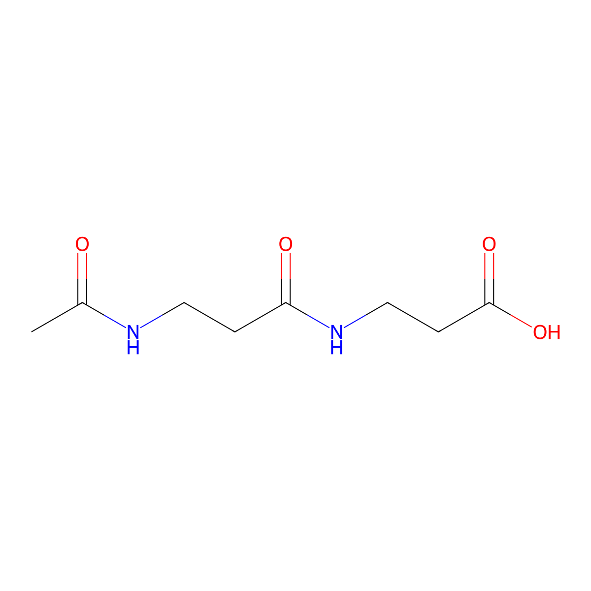 3-(3-Acetamidopropanamido)propanoic acid molecular structure, CAS 1094715-89-5