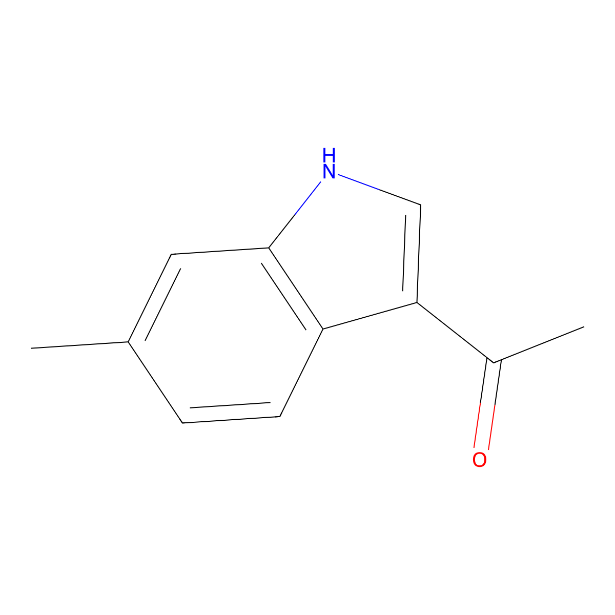 1-(6-methyl-1H-indol-3-yl)ethanone molecular structure, CAS 1094718-97-4