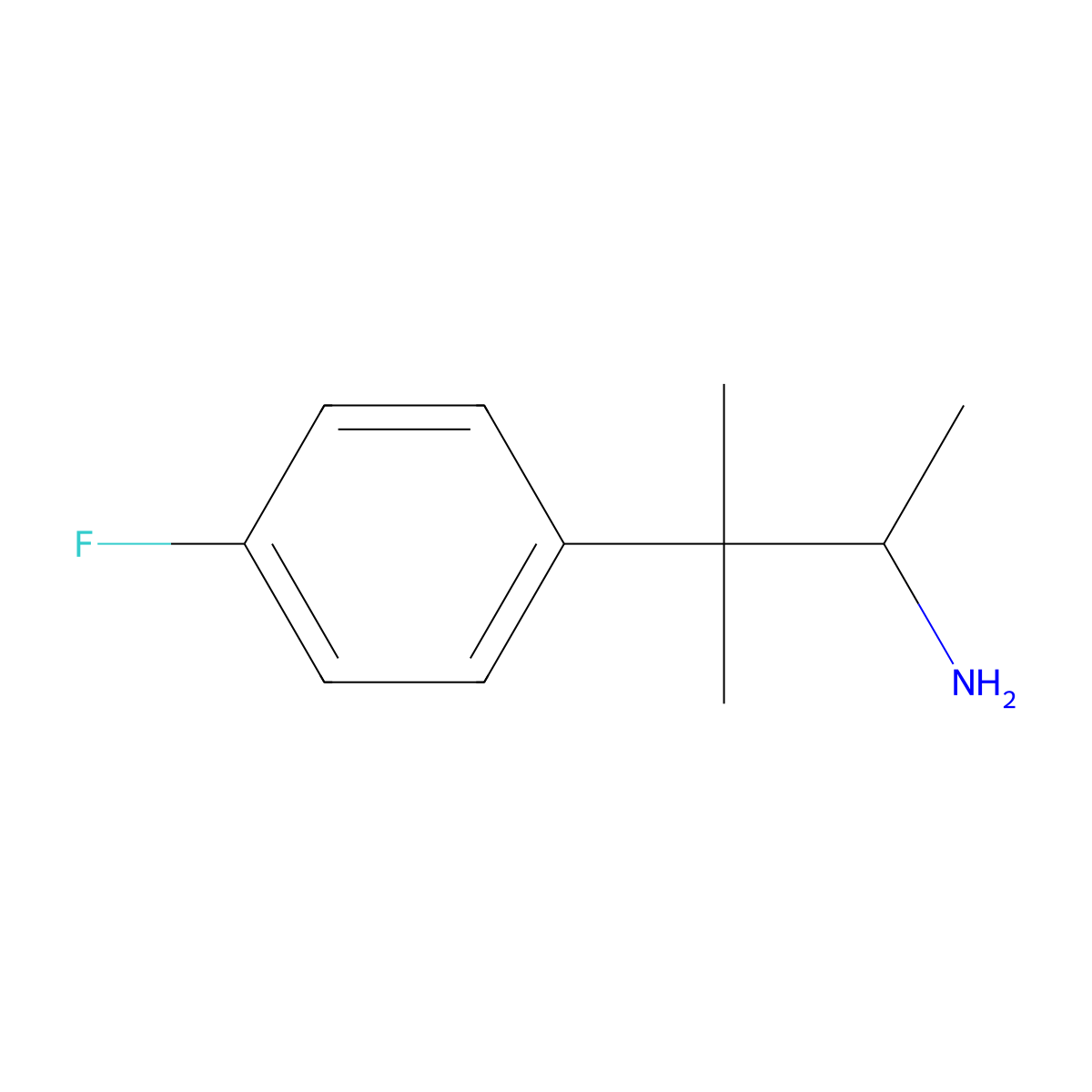 3-(4-Fluorophenyl)-3-methylbutan-2-amine molecular structure, CAS 1094719-29-5