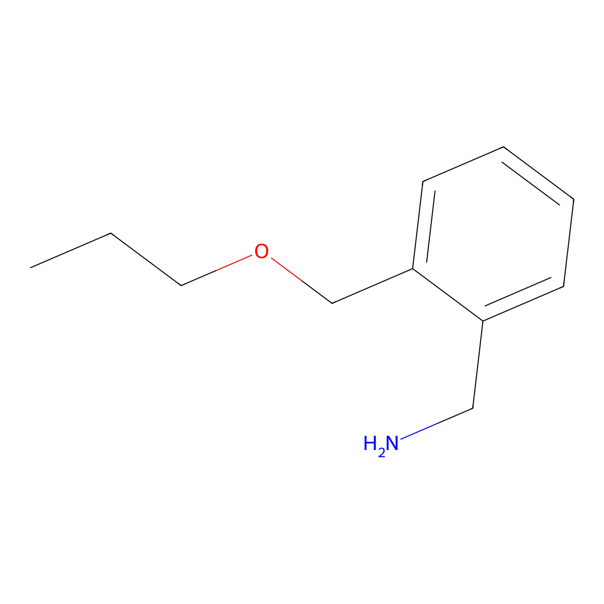 [2-(Propoxymethyl)phenyl]methanamine molecular structure, CAS 1094720-06-5