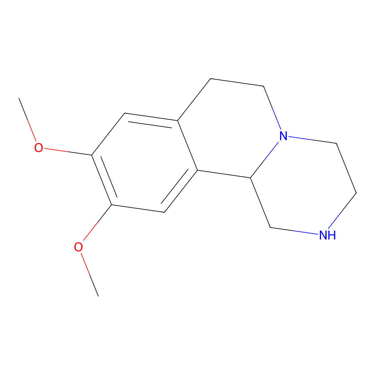 9,10-Dimethoxy-2,3,4,6,7,11b-hexahydro-1H-pyrazino[2,1-a]isoquinoline molecular structure, CAS 109473-55-4