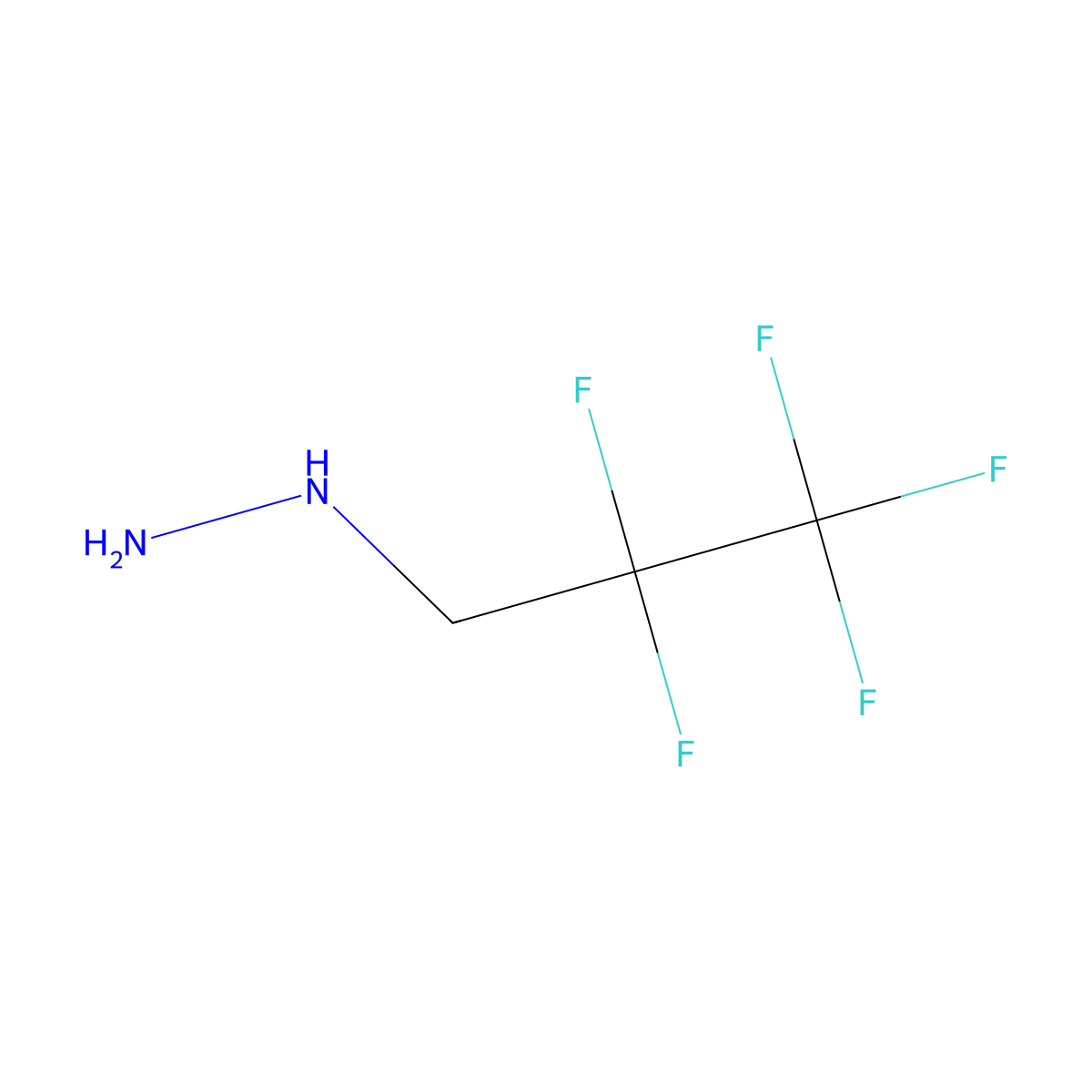 (2,2,3,3,3-Pentafluoropropyl)hydrazine molecular structure, CAS 1094731-43-7