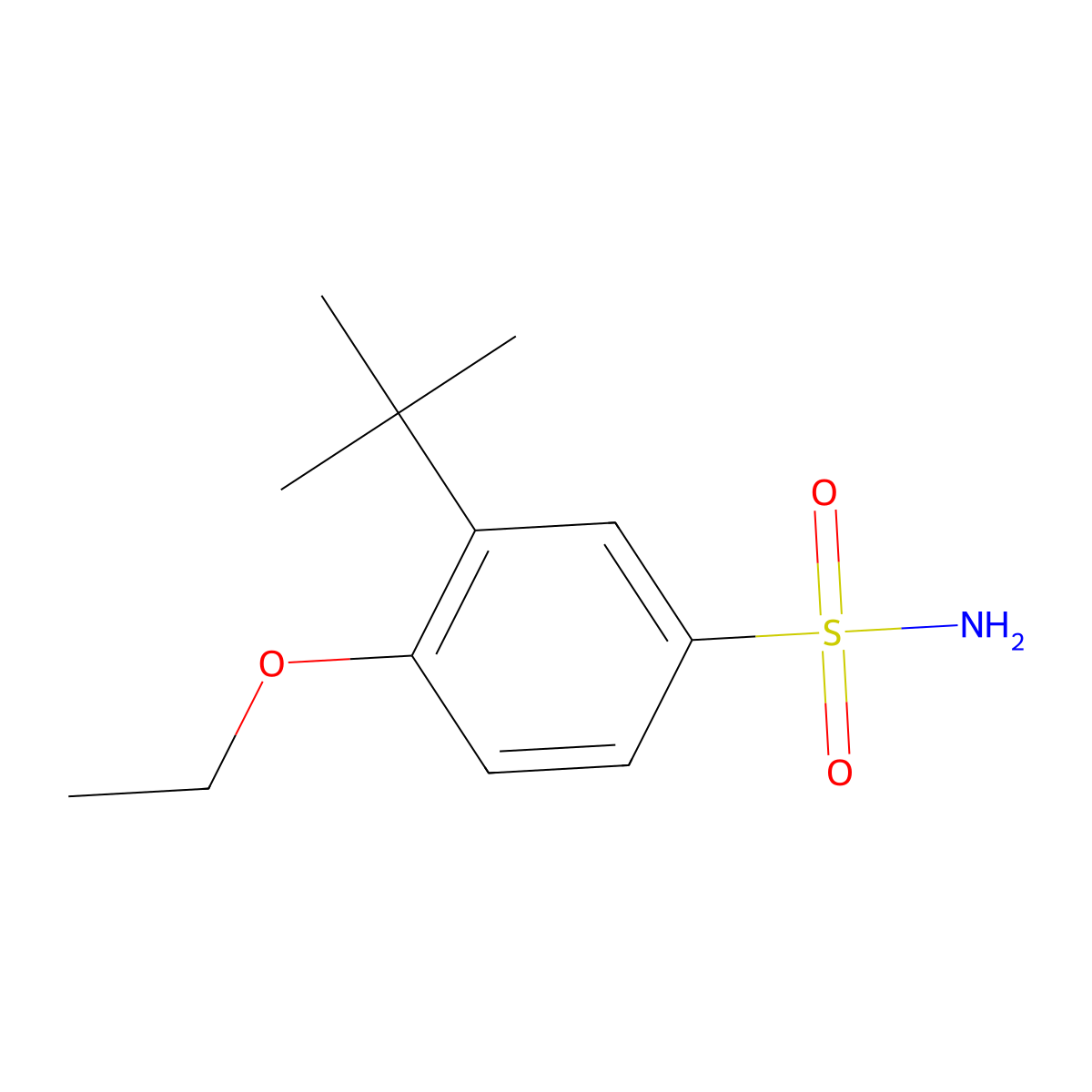 3-Tert-butyl-4-ethoxybenzenesulfonamide molecular structure, CAS 1094736-03-4