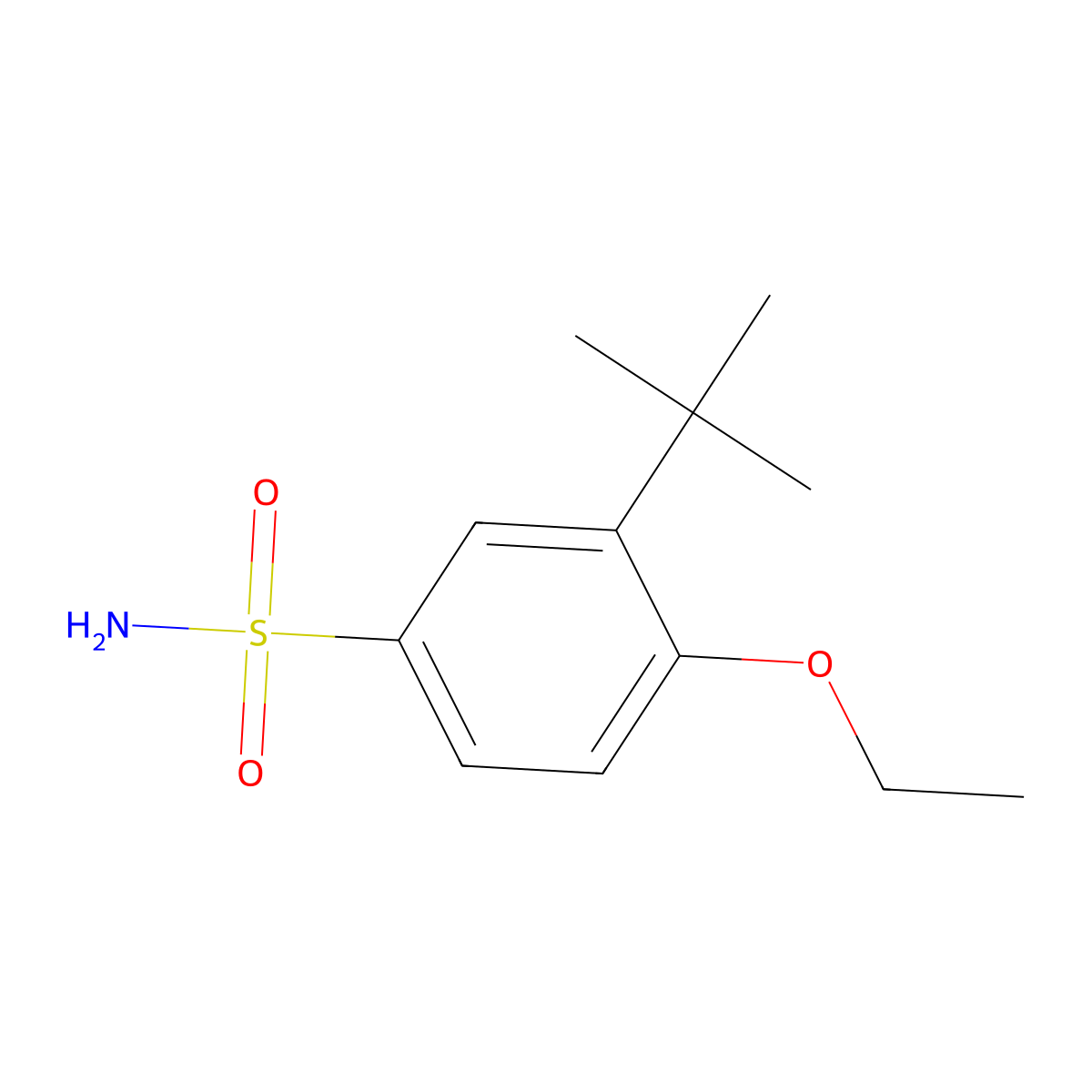 3-Tert-butyl-4-ethoxybenzenesulfonamide molecular structure, CAS 1094736-03-4