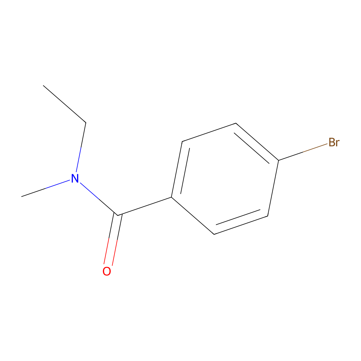 Benzamide, 4-bromo-N-ethyl-N-methyl- molecular structure, CAS 1094745-41-1