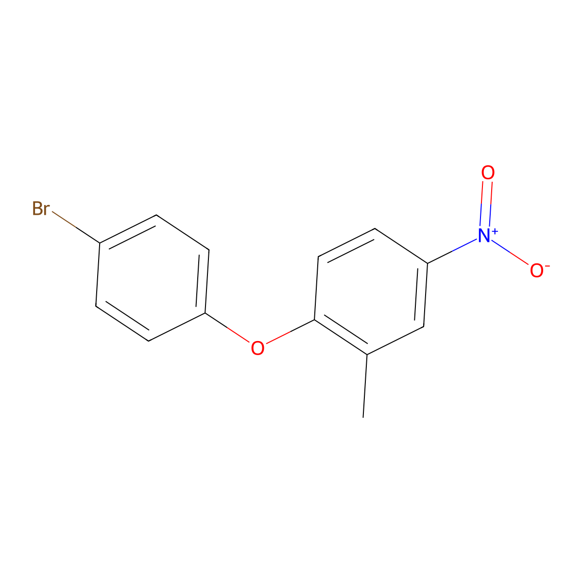 1-(4-Bromophenoxy)-2-methyl-4-nitrobenzene molecular structure, CAS 1094746-47-0